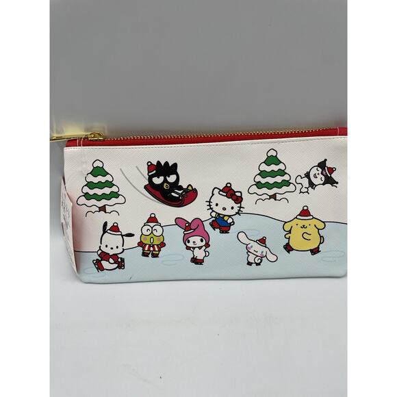 Hello Kitty & Friends Christmas Pencil/Makeup Pouch NEW WITH TAGS - Picture 5 of 5